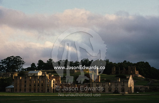 The penitentiary ruins of the infamous Port Arthur penal settlement. Port Arthur, Tasmania, Australia.