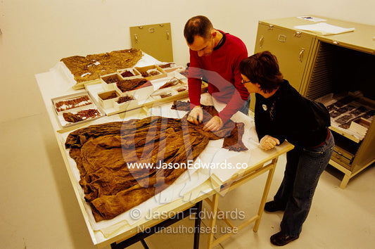 Artifacts from the Jaara baby, prepared to return to the Aborigines. Canberra, Australia.