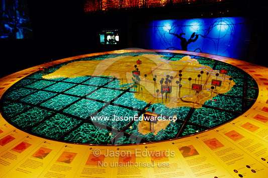 A climate diorama at the National Wine Center in Adelaide. National Wine Center, Adelaide, South Australia.